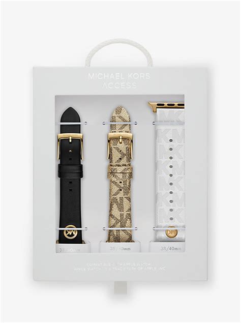 michael kors 8010|Logo and Rubber Straps For Apple Watch® Gift Set.